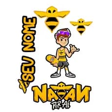 Topo de bolo NATAN POR AI