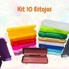Kit 10 a 30 Estojo Escolar Plásticos Lembrancinha-ESTOJOS ESCOLAR LEMBRANCINHA