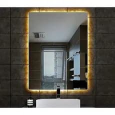 Espelho Led Sem Fio Luz quente, Espelho com Luz Com Led, A Pilha Bateria