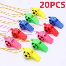 20/5pcs Copa Do Mundo Futebol Apito Plástico Smiley Face Árbitro Presentes Para Crianças Impulsionando Adereços Atacado