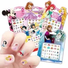 170 Adesivos Para Arte Das Unhas Elsa Anna Maquiagem Princesa Brinquedos De Boneca Branca De Neve Figura De Ação Da