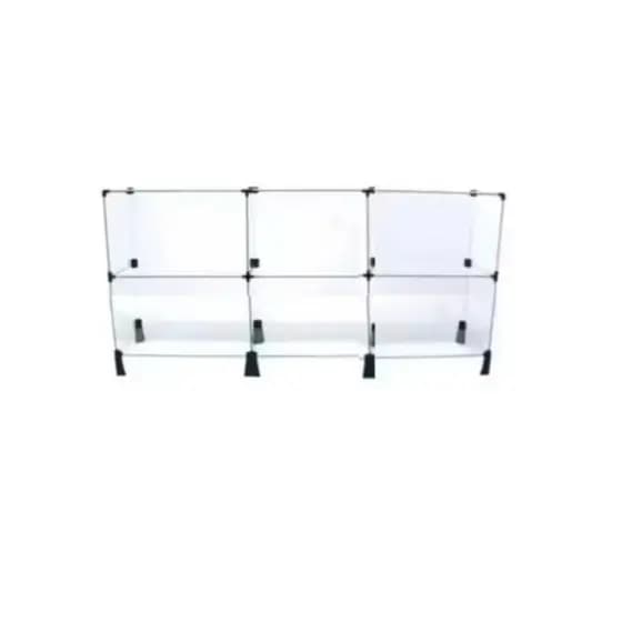 balcão de vidro balcão de vidro modulado expositor de bolo prateleira de vidro balcão de 150 x 68 6 nicho de 50 x 30x 30