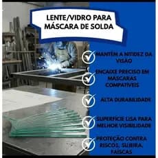 10pc lente para máscara de solda  lente de solda vidro para máscara de solda vidro protetor de solda vidrinho de máscara