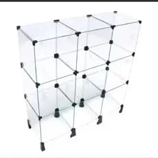 balcão de vidro balcão modulado prateleira de vidro balcão de atendimento balcão de vidro temperado 90 x 100