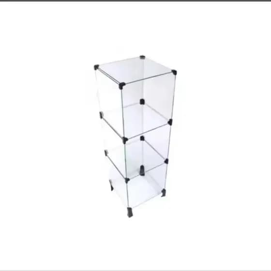 balcão de vidro expositor de vidro prateleira de vidro 40 x 83 x 30 balcão modulado prateleira balcão de atendimento