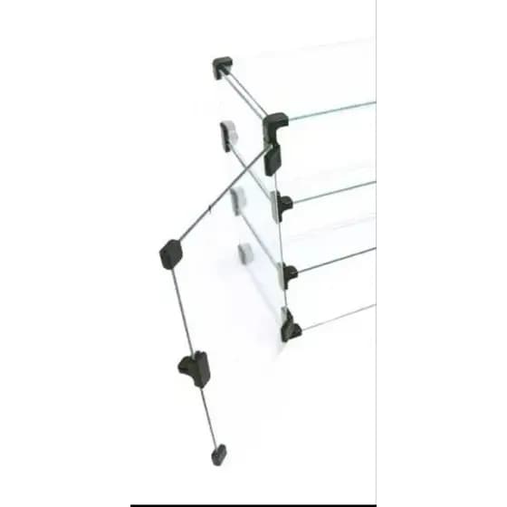 portinha para balcão modulado com 2 dobradiça e suporte para cadeado