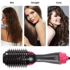 Escova Modelagem Rotativa Alisadora Secadora Cabelo Chapinha Modelo Escova Secadora Alisador Elétrica Quente Cabelo Com 3 Em1 Hair Styler