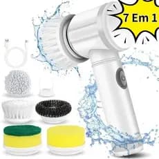 Escova de limpeza elétrica mágica 5 em 1 limpador multifuncional prático sem fio para cozinha/banheiro