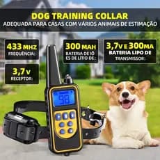 Coleira De Treinamento Para Cães À Prova D'água Recarregável Com Controle Remoto , Modos Ajustáveis , Longo Alcance Todo