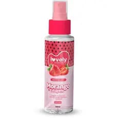 Body Splash Lovely Morango 100ml Face Beautiful – 2un