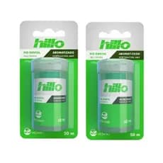 Kit 2 Un Fio Dental Vegano Aromatizado Hortelã 50M - Hillo