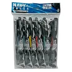 Escova De Dente Dura Com Capa N4047 12Un – Navy Fresh