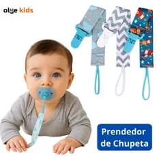 Kit Conjunto Com 3 Prendedor De Bico Chupeta Mam Nuk Avent Menino