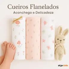 Kit 3 Mantas Cueiro Bebê Flanelado 100% Algodão 100cm x 80cm Manta Grande Enxoval Menino Menina Estampado Atacado Presen