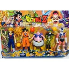 Kit 5 Bonecos Dragon Ball Z Articulados Goku 14 Cm