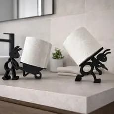 Porta Papel Higiênico Formigas Suporte Criativo Banheiro Lavabo Decoração Moderna Organizador