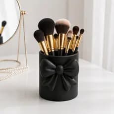 Porta Pincel Maquiagem Organizador de Maquiagem Multiuso Laço para Cosméticos Pincéis