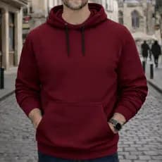 Blusa de Frio Moletom Com Capuz Bolso Agasalho Algodão Tecido Grosso Abrigo Confortável
