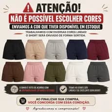 Short Feminino Moletinho Algodão