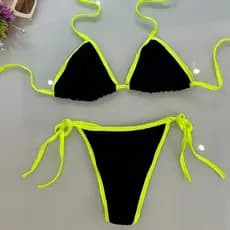 Biquini sem Bojo fio Marquinha Moda Praia Amarração