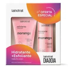 Kit Esfoliante e Hidratante Dia a Dia Labotrat Morango Cuidados Diarios C/2 Itens