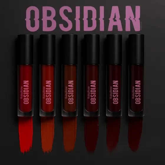 BATOM LÍQUIDO OBSIDIAN CREME LIP RUBY ROSE