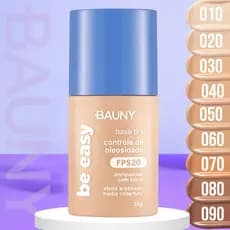 Base Tint Acetinado BAUNY Maquiagem Cobertura Média Controla Acne Toque Seco