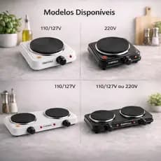 Fogão Elétrico Portátil 2 Bocas 1 Boca 2000W 1000W Indução 5 Níveis Temperatura Fogareiro Cozinha 220V