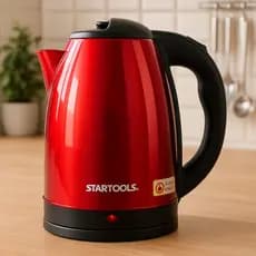 Chaleira Jarra Elétrica Inox Startools 2L 110V/127V Ou 220V – Desligamento Automático Base Giratória