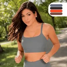 Top Fitness Feminino Tecido Premium Sem Transparência Alças Finas Academia Confortável
