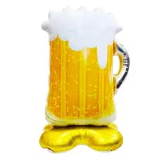 Balão C/base Copo Cerveja Decoração Dia Dos Pais Festa 145cm