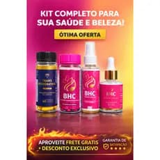 kit bhc tratamento para queda de  cabelo unhas fracas e quebradiças