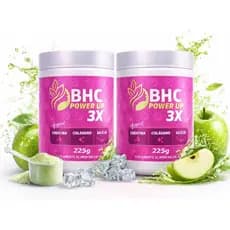 2x Bhc Power Up 3x Creatina Pó- Colágeno -silício Suplemento