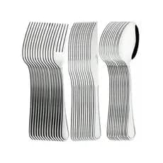 Jogo Garfo Colher Faca Inox Mesa 36 Peças Buffet Restaurante Lanchonete