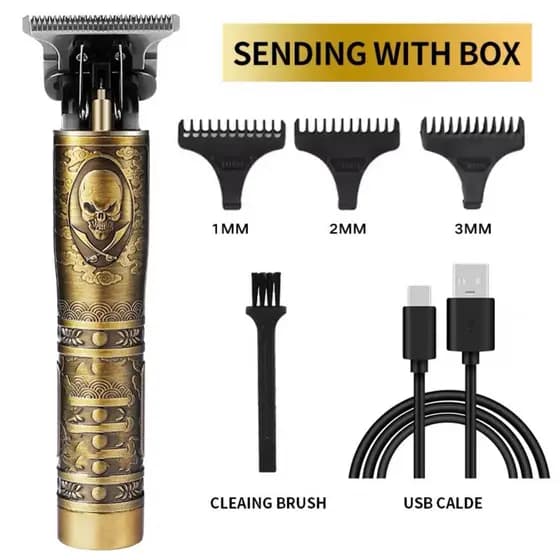 máquina de cortar cabelo máquina de barbear barbeador eletrico masculino aparador de pelos Designe Elétrico Profissional