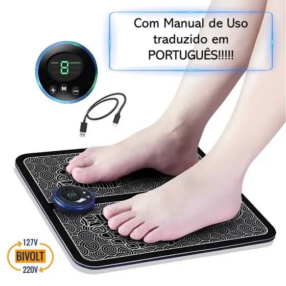 Massageador Pé Perna Elétrico Tapete Pulso Pronta Entrega