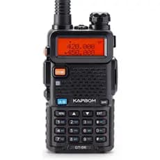 Rádio Comunicador Kapbom Ht Walk Talk Dual Band Uhf Vhf UV-5R Rádio Amador