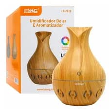 Difusor Aromatizador Umidificador de Ar Ultrassônico de Ambiente com Led