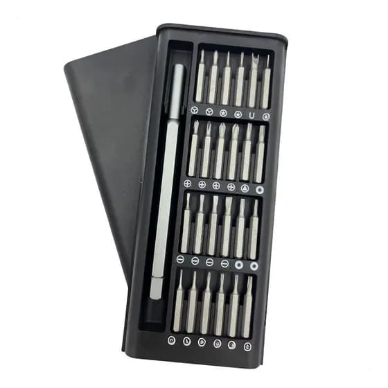 Conjunto de chaves de fenda de precisão 24 em 1, conjunto de pontas magnéticas de chave de fenda com capa, kit de chave de fenda para Macbook, Xbox, PS4, relógio, kit de reparo de óculos