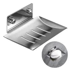 Saboneteira Luxo Banheiro Porta Sabonete Inox 304 Prata 016