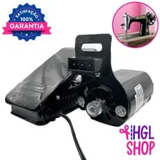 Motor e Pedal p/ Máquina de Costura Doméstica com Pedal - Singer Elgin Similares