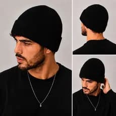 Touca de Inverno Forro Duplo Unissex Gorro Térmico Quente Macio Adulto