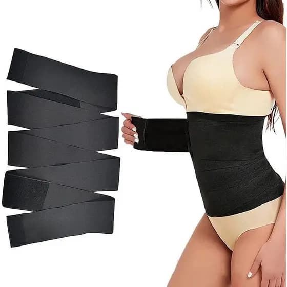 Cinta Modeladora Abdominal Faixa Modeladora Redutora Pós-Parto Compressão Cintura
