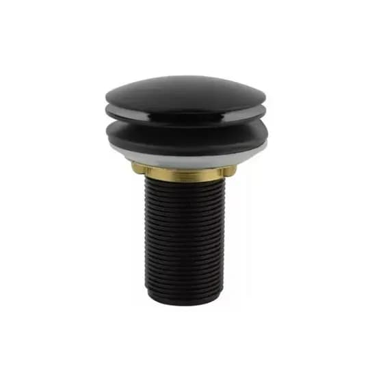 Válvula Click Metal  em Aço Inoxidável Inox Preto Dourado Para Cuba De Banheiro Cozinha