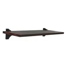 Kit Prateleira MDP 60x30 + Suporte em ABS Chocolate Brasforma