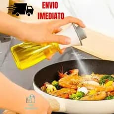 Spray Pulverizador Multiuso 180ml Porta Azeite 17x6cm Vinagre e Molhos De Vidro Com Tampa Plástico