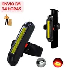 Luz Led Lanterna USB 100 Lumens | Traseira/Lateral/Bike