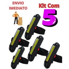 Lanterna Traseira Sinalizador USB 100 Lumens | Traseira/Lateral/Bike Led