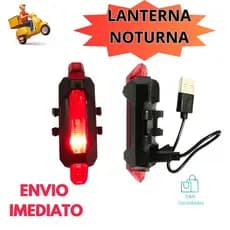 Lanterna Bike Led Recarregável Forte Sinalizador Bicicleta Traseira Ciclismo USB 4 Modos Uso