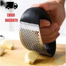Amassador Espremedor Triturador De Alho Manual Cozinha Inox Resistente